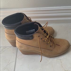 Timberland Wedge Booties size 8